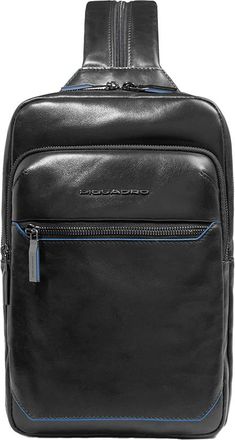 Piquadro Convertible naar rugzak sling tas - Heren - Rugzakken - Zwart - ONE Size - Katoen - Tassen