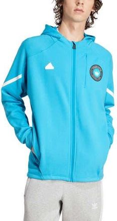 adidas Mens adidas Blue Charlotte FC 2024 Anthem Travel Raglan Sleeve Full-Zip Jacket at Nordstrom, Size Medium