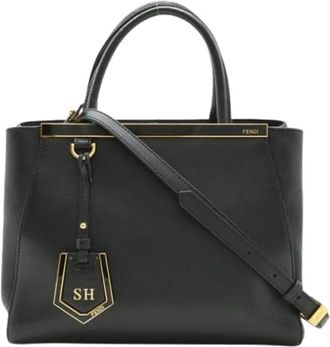 Fendi Pre-owned 2Jours Handtas - Dames - Vintage Handtas - Zwart - ONE Size - Leer - Vintage