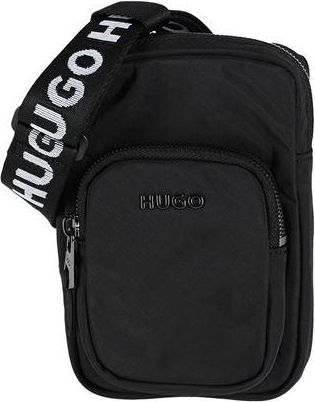 HUGO BOSS Mini Reporter Bag with Zip Fastening in Black Shell