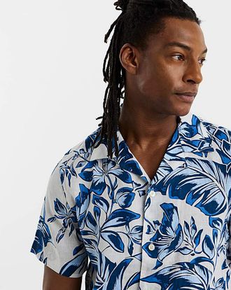 Tommy Hilfiger Linen Floral Shirt