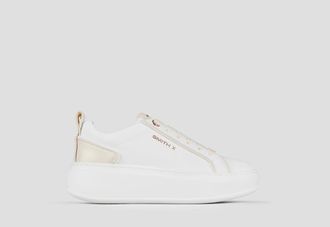 Alexander Smith Stone Woman in white with pearly tumbled back