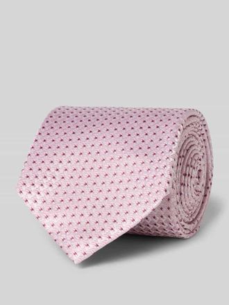 Olymp Seidenkrawatte im Allover-Look (7,5 cm) in Rose, Gr&ouml;&szlig;e 1
