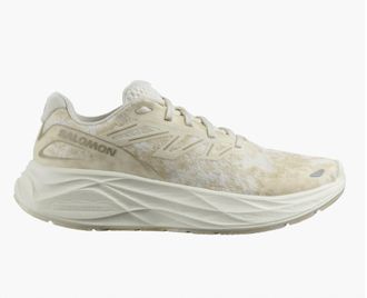 Salomon Womens Aero Glide 2 Running Sneakers In Vanilla Ice