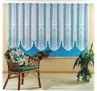 Weckbrodt-Gardinen Gardine »Adria« Kräuselband 1 Stk. tlg. Jacquard, strukturiert, halbtransparent, floral, gebogt, Store