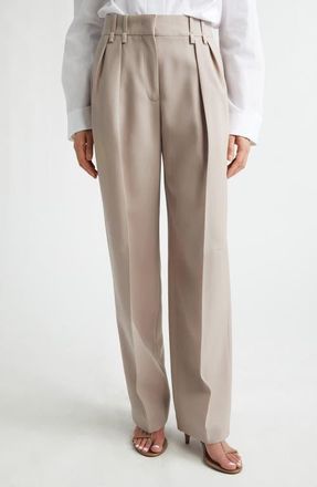 Jil Sander Relaxed Pleated Utility Pants in Mauve at Nordstrom, Size 6 Us