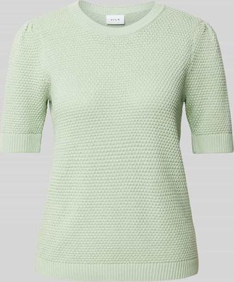 Vila Strickpullover mit gerippten Abschl&uuml;ssen Modell DALO in Schilf, Gr&ouml;&szlig;e S