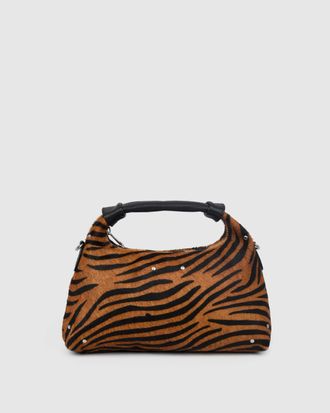 N&uacute;noo Dandy Stripes Deluxe Donkerbruin Tas