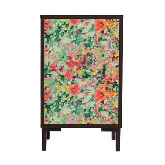 Really Nice Things Mesita de noche de MDF estampado flores de primavera