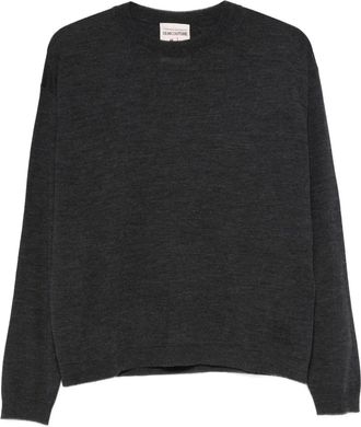 Semicouture Top met ronde hals - Grijs