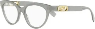 Fendi Ladies Black Cat Eye Eyeglass Frames FE50066I 095