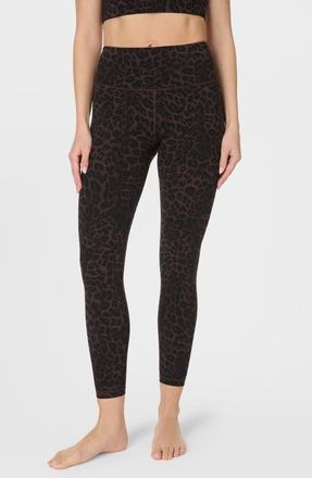 Sweaty Betty Ultimate Yoga Ankle Leggings in Brown Leopard Skin Print at Nordstrom, Size Xx-Large