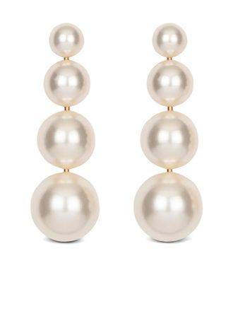 Jennifer Behr Palma earrings - women - Faux Pearl/Steel - One Size - White