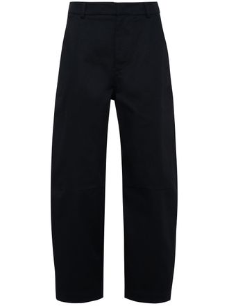 Tela Black Pantalone Cosmo Wide-Leg Tapered Pants