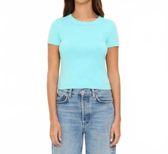 Michael Stars Mimi Crop Tee In Splash