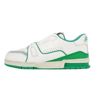 Generic Couple Thick Soled Sneakers are Fashionable Versatile Comfortable Shock Absorbing and Suitable for Outdoor Casual Sports (Green,4.5)