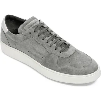 To Boot New York Middleton Suede Low Top Sneaker in Grey at Nordstrom Rack, Size 12