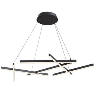 Maytoni Line L&aacute;mpara Colgante De Techo Led Integrada Negra