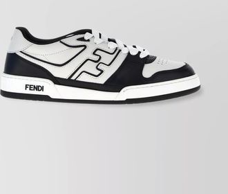 Fendi calf leather low-top sneakers