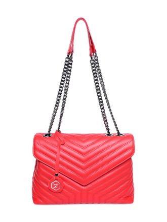 Luisa Vannini Rood Rundleer Tas