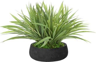 Creative Displays Inc. Handmade Faux Grass Arrangement In Fiberstone Pot