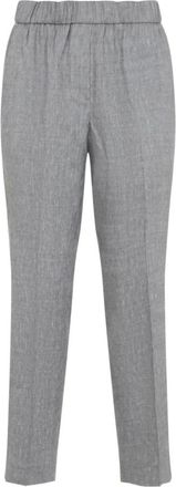 PESERICO Broeken, Dames, Grijs, XS, Slim-fit broek