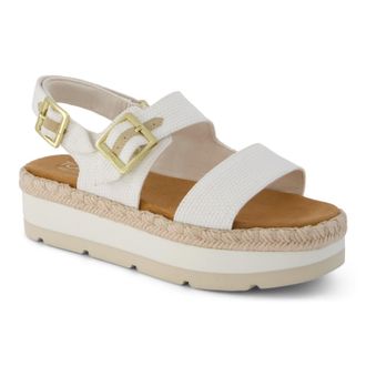 Toms Giana Textiele Dames Witte Strand Sandalen