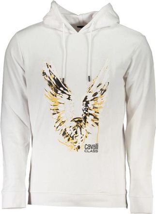 Cavalli Hoodies - Heren - Hoodies - Wit - XL - Katoen - Hoodies & sweatvesten