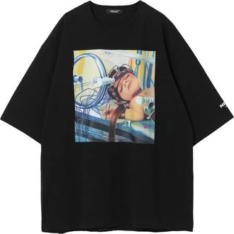 Undercover T-shirt in cotone con grafica - Nero