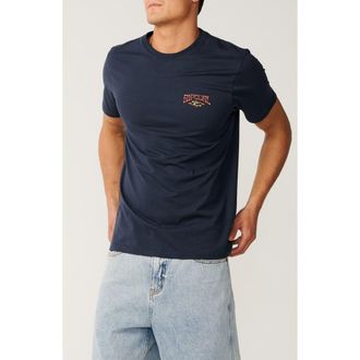 Rip Curl Air Shred Cotton Graphic T-Shirt in Dark Navy at Nordstrom, Size Xx-Large