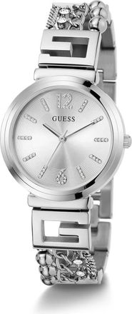 Guess Cluster Roestvrijstalen Horloge - Dames - Horloges - Grijs - ONE Size - Accessoires