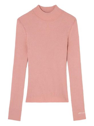 Tara Jarmon crew-neck sweater - women - Viscose/Polyamide - S - Pink
