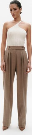 Benu gebreide cr&egrave;mekleurige dames top