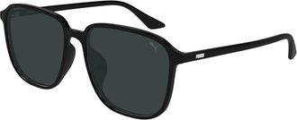 Puma PU0525SA Asian Fit 001 Mens Sunglasses Black Size 58 - Free RX Lenses - Free RX Lenses