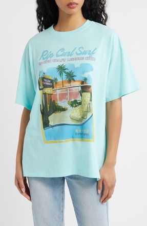 Rip Curl Pacific Coast Leisure Club Graphic T-Shirt in Light Sea Blue at Nordstrom, Size Xx-Small