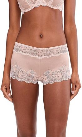 Wacoal Modern Affair Boyshort Panty Underwear Womens Underwear Rose Dust Angel Wing : SM, Cotton/Lace/Nylon