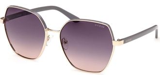 Guess GU00108 32B Womens Sunglasses Gold Size 60