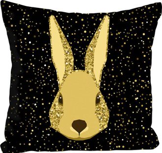 Queence Dekokissen »Ares« mit einem Hasen im Weltraum