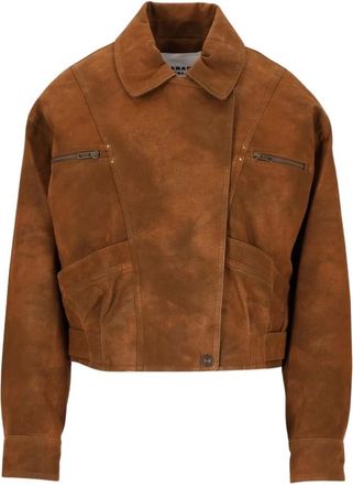 Isabel Marant Belma Jacket - Dames - Jassen - Bruin - Maat: XS Leer