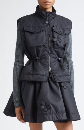 Cecilie Bahnsen Bree Nylon Vest in Black at Nordstrom, Size 2 Us