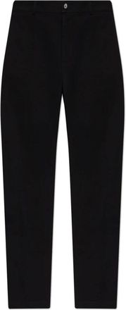 Burberry Broeken, Heren, Zwart, S, Katoen, Geplooide broek Charlston