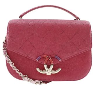 Chanel Tweedehands leren handtassen - Dames - Pre-owned - Roze - Maat: ONE Size Leer