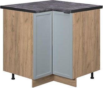 Vicco Armario De Esquina Fame-line, Azul Claro-gris, 80.5 Cm, Et Antracita