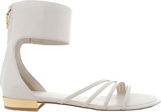Ferragamo Clivia Florence Leather Flat Sandals, Size 7 C