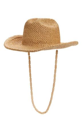 Lack of Color Raffia Cowboy Hat in Natural Raffia at Nordstrom, Size Medium
