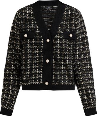 Faina Vest in boucl&eacute;-look Dames zwart