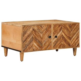 vidaXL Mesa De Caf&eacute; Marr&oacute;n 80 X 50 X 40 Cm Madera De Mango Maciza Vidaxl