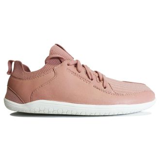 Vivobarefoot Primus Knit II Textile Leather Womens Lace Up Trainers - Misty Rose - Size:UK 3.5