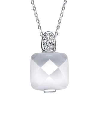 Genevive Silver Cz Pendant