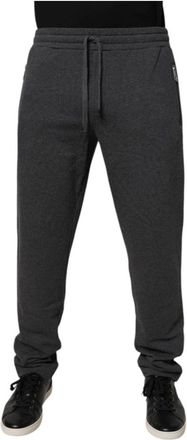 Dolce & Gabbana Heren, Broeken, Grijs, Maat: XS Katoen